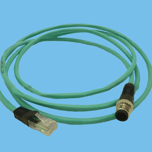 M12 4PIN - RJ45 8P8C Halogen-free outer quilt